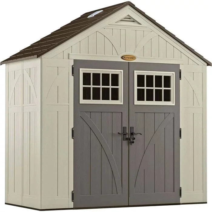 1-19-2-700x700-1-1 Suncast Tremont 4' x 8' Resin Outdoor Storage Shed - Image 1