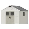Patiowell_10x8ft_Resin_Storage_Shed Patiowell 10x8 FT Kick-it Plastic Storage Shed with Skylight & Windows